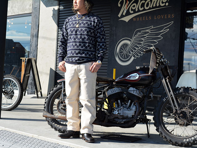 ��2����DAZZLE SUGAR/�����륷�奬����2025AW��Jacquard Henley L/S Tee/���㥬���ɥإ�꡼���󥰥��꡼��Tee��