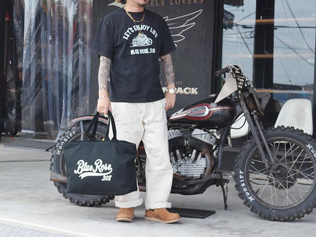 ��3����BLUE ROSE.308/�֥롼������.308�ۡ�Heavy Canvs Zip Tote Bag��Cursive Logo��/�إӡ������Х��ȡ��ȥХå��ɥ������֥����ɡ�
