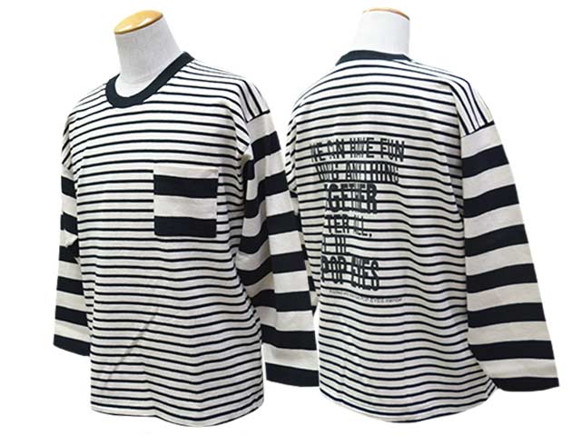 ��2����POP EYES/�ݥåץ�������2026SS��CRAZY BORDER L/S Tee/���쥤�����ܡ��������󥰥��꡼��Tee��(26SS-PPE-006)