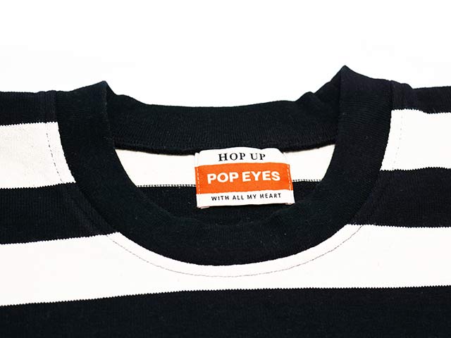 ��2����POP EYES/�ݥåץ�������2026SS��CRAZY BORDER L/S Tee/���쥤�����ܡ��������󥰥��꡼��Tee��(26SS-PPE-006)