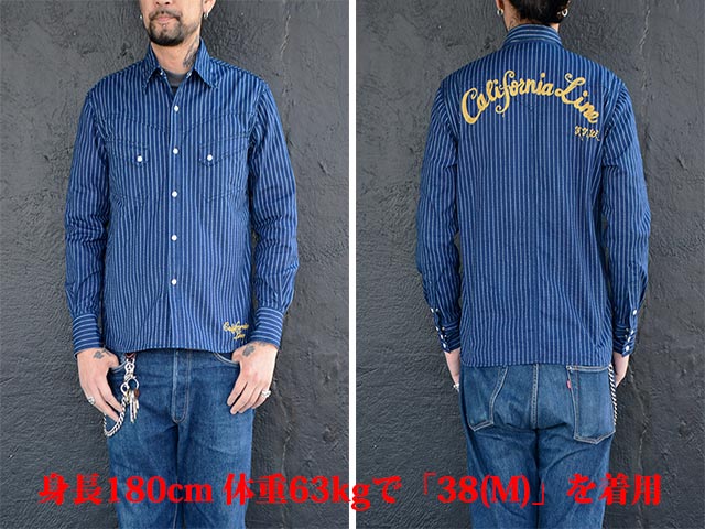 2CALIFORNIA LINE/ե˥饤2023SSWabash Stripe Western Shirts/Хå她ȥ饤ץ󥷥ġ(SKULL FLIGHT/ե饤/ϡ졼/Х/ۥåȥå/ᥫ/ۥ륺ѥ/WOLF PACK/եѥå)