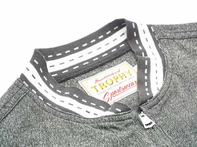 べ*す様 サイズ42 TROPHY clothingグレー スタジャン ジップア 212767_m01.jpg
