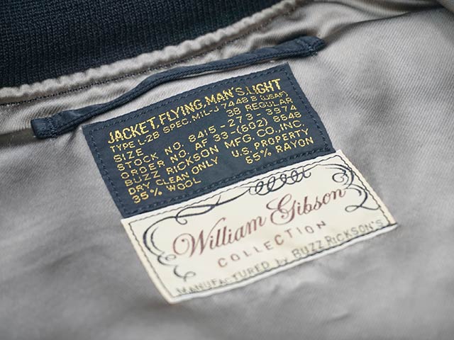 ��BUZZ RICKSON'S/�Х��ꥯ���󥺡ۡ�Type BLACK L-2B��SKYLINE CLOTHING CORPORATION MODEL��/�����ץ֥�å�L-2B�ɥ������饤�󥯥������󥰥����ݥ졼������ǥ��(BR15625)