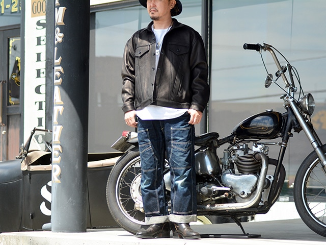 ジャケット・アウター cworks / Ban Field Deer CWORKS レザージャケット Ban Field Deerバンフィールド Black