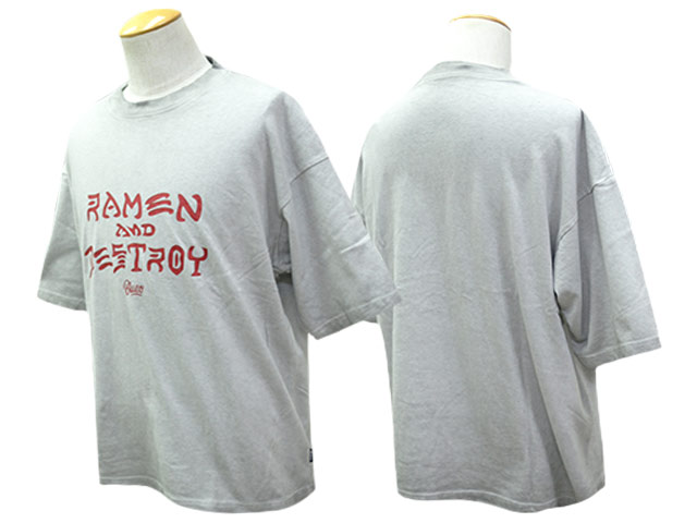��3����BLUCO/�֥륳��2026SS��Pigment Over Tee��RAMEN&DESTROY��/�ԥ����ȥ����С�Tee�ɥ顼���&�ǥ��ȥ����ɡ�(164-22-056)