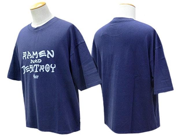 ��3����BLUCO/�֥륳��2026SS��Pigment Over Tee��RAMEN&DESTROY��/�ԥ����ȥ����С�Tee�ɥ顼���&�ǥ��ȥ����ɡ�(164-22-056)