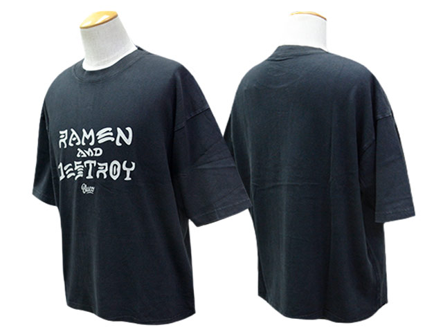 ��3����BLUCO/�֥륳��2026SS��Pigment Over Tee��RAMEN&DESTROY��/�ԥ����ȥ����С�Tee�ɥ顼���&�ǥ��ȥ����ɡ�(164-22-056)