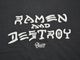 ��3����BLUCO/�֥륳��2026SS��Pigment Over Tee��RAMEN&DESTROY��/�ԥ����ȥ����С�Tee�ɥ顼���&�ǥ��ȥ����ɡ�(164-22-056)