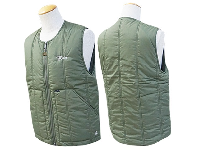 ��3����BLUCO/�֥륳��2024AW��Crew Neck Quilting Vest/���롼�ͥå�����ƥ��󥰥٥��ȡ�(145-35-008)