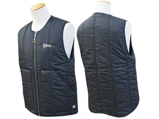 ��3����BLUCO/�֥륳��2024AW��Crew Neck Quilting Vest/���롼�ͥå�����ƥ��󥰥٥��ȡ�(145-35-008)