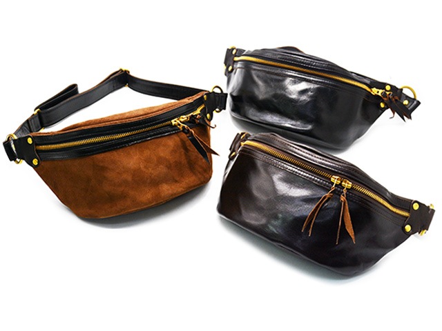 ��3����INCEPTION/���󥻥ץ����ۡ�Horse Hide Fanny Pack/�ۡ����ϥ��ɥե��ˡ��ѥå���(IPHSB-05)