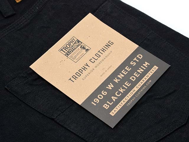��TROPHY CLOTHING/�ȥ��ե������������󥰡ۡ�W Knee Standard Blackie Denim Pants/���֥�ˡ�����������ɥ֥�å����ǥ˥�ѥ�ġ�(1906)