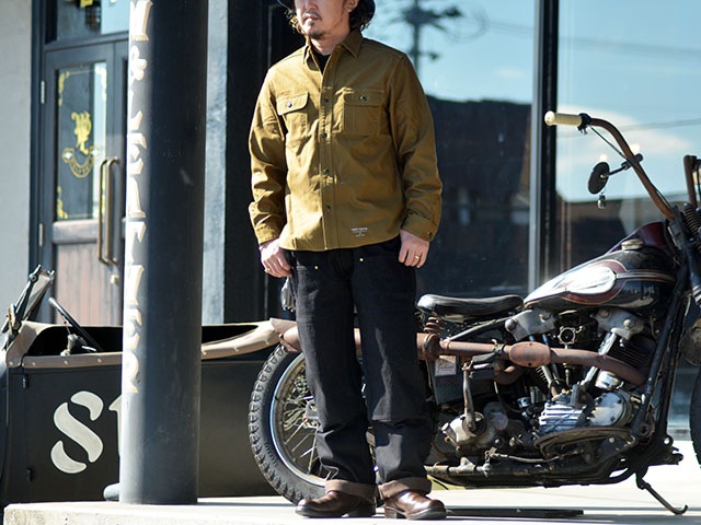 ��TROPHY CLOTHING/�ȥ��ե������������󥰡ۡ�W Knee Standard Blackie Denim Pants/���֥�ˡ�����������ɥ֥�å����ǥ˥�ѥ�ġ�(1906)