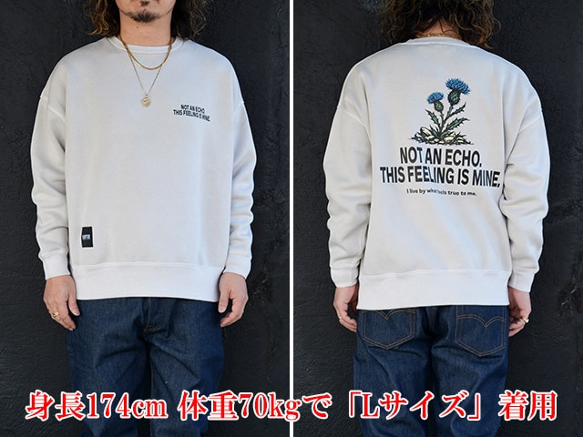 ��4����FLUTTER/�ե�å�����2026SS��Double Dyeing Big Silhouette Sweat/���֥�������󥰥ӥå����륨�åȥ������åȡ�(FL26-SW001)