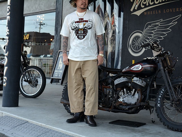 ��2����FREE WHEELERS/�ե꡼�ۥ����顼����2026SS��S/S T-SHIRT��THE SURVIVOR��/���硼�ȥ��꡼��T����ġɥ� ���Х��С��ɡ�(2625004)