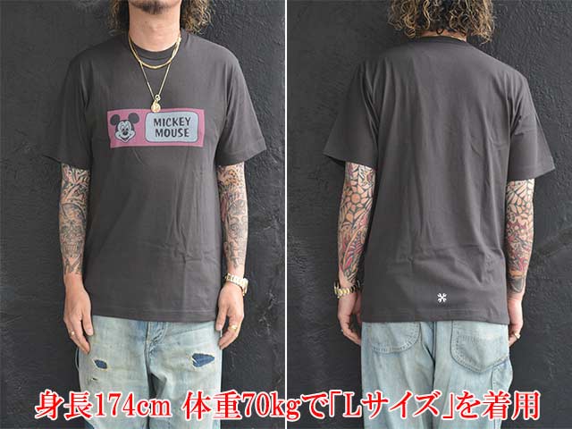 ��2����BLUCO/�֥륳��2026SS��Print Tee��Mickey Mouse��/�ץ���Tee�ɥߥå����ޥ����ɡ�(164-22-045)