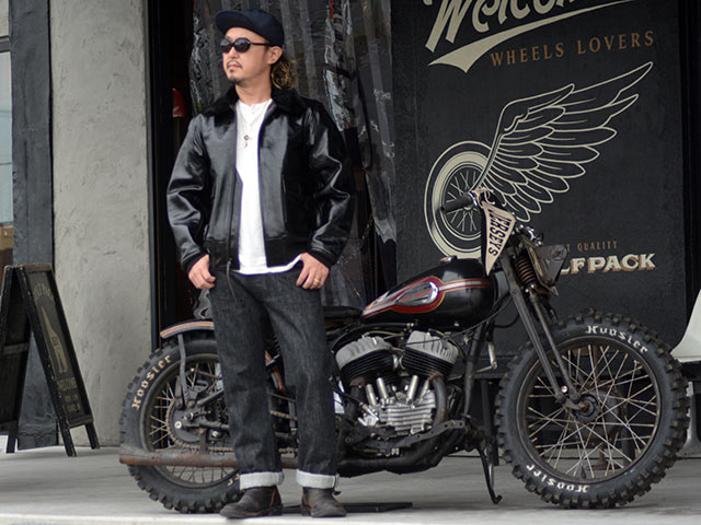 ��BUZZ RICKSON'S/�Х��ꥯ���󥺡ۡ�Type BLACK AN-J-3A HORSEHIDE MODEL/�����ץ֥�å�AN-J-3A�ۡ����ϥ��ɥ�ǥ��(BR80655)