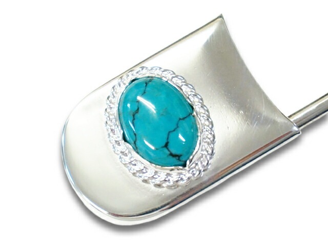 FIRST ARROW's/եȥۡLarge Safety Pins with Turquoise/դ顼եƥԥ󥺡(O-236)