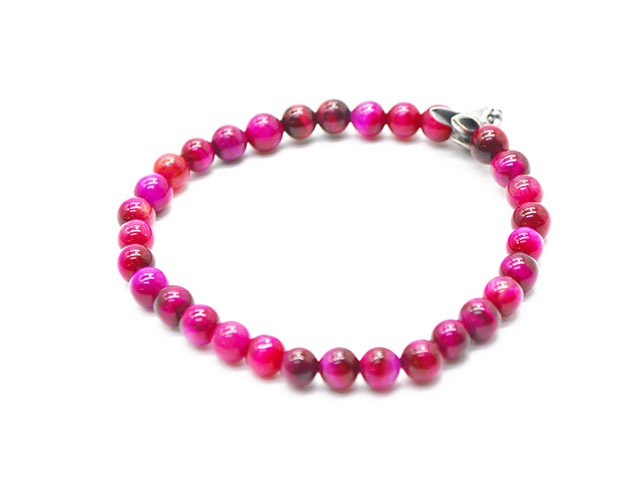 MAD CULT/マッドカルト】「Evil Rabbit Stone Bracelet”Pink Tiger Eye