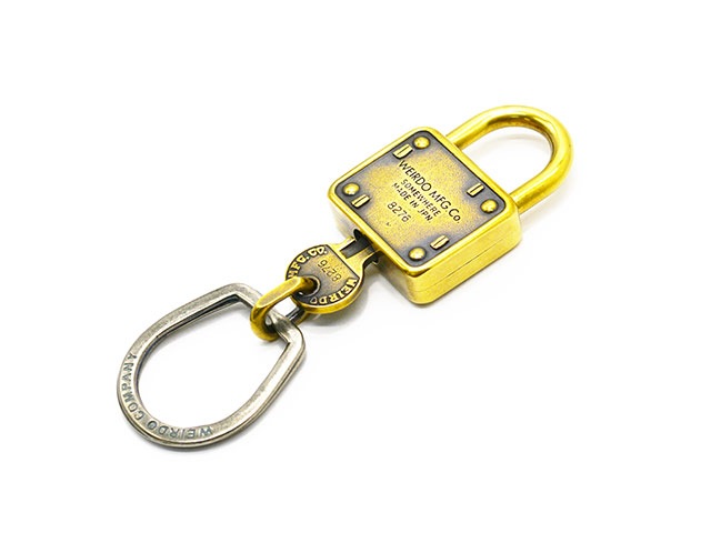 ��WEIRDO JEWELRY/���������ɥ��奨�꡼�ۡ�Padlock Key Chain/�ѥɥ��å��������������(Brass)