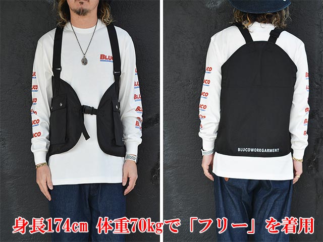 ��BLUCO/�֥륳��2025SS��Utility Vest/�桼�ƥ���ƥ����٥��ȡ�(151-35-004)