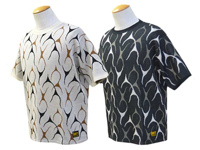 (30% OFF)��2����AT-DIRTY/���åȥ����ƥ�����2025SS��Flames Jacquard S/S Tee/�ե쥤�ॹ���㥬���ɥ��硼�ȥ��꡼��Tee��