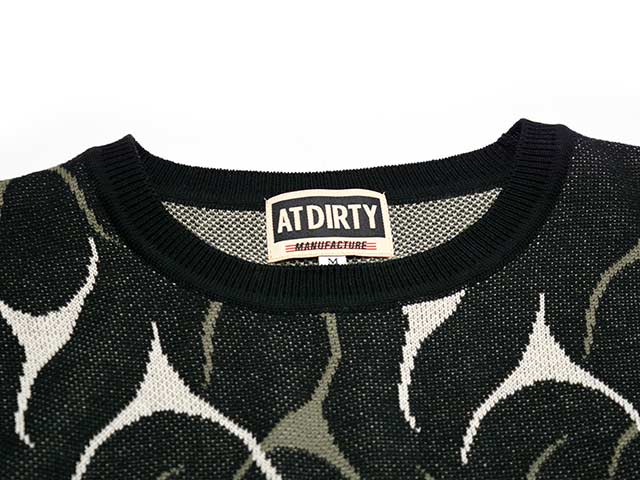 (30% OFF)��2����AT-DIRTY/���åȥ����ƥ�����2025SS��Flames Jacquard S/S Tee/�ե쥤�ॹ���㥬���ɥ��硼�ȥ��꡼��Tee��