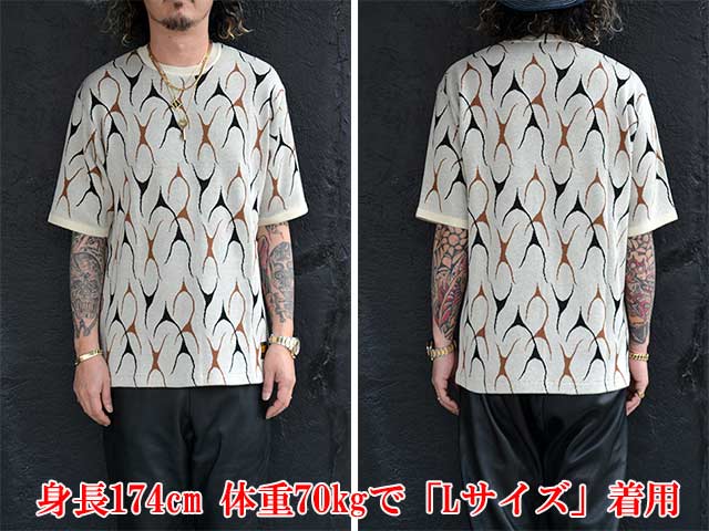 (30% OFF)��2����AT-DIRTY/���åȥ����ƥ�����2025SS��Flames Jacquard S/S Tee/�ե쥤�ॹ���㥬���ɥ��硼�ȥ��꡼��Tee��
