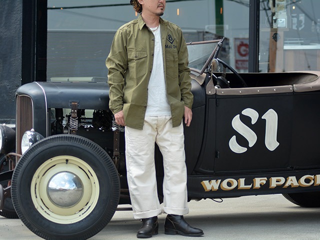 ��FREE WHEELERS/�ե꡼�ۥ����顼����2025SS��Blystone Mechanic Shirts��Mal Ord��/�֥饤���ȡ���ᥫ�˥å�����ġɥޥ륪���ɡɡ�(2523004)