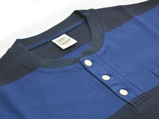 ��3����TROPHY CLOTHING/�ȥ��ե������������󥰡�2025AW��Overdye 3 Color Henley Wide Border L/S Tee/�����С�����3���顼�إ�꡼�磻�ɥܡ��������󥰥��꡼��Tee��(TR25AW-201)