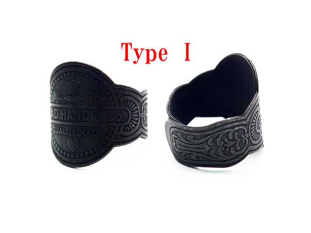 (30% OFF)��10���GLAD HAND/����åɥϥ�ɡۡ�Cigar Tag Ring/������������󥰡�(Black)