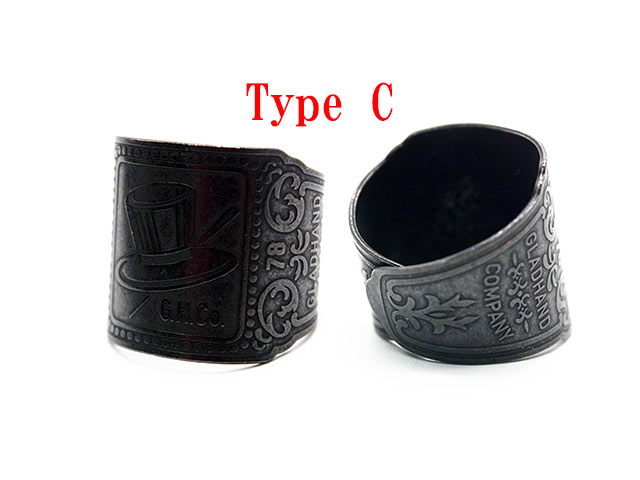 (30% OFF)��10���GLAD HAND/����åɥϥ�ɡۡ�Cigar Tag Ring/������������󥰡�(Black)
