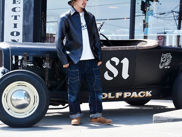 ��FINE CREEK LEATHERS/�ե����󥯥꡼���쥶�����ۡ�30's Leather Car Coat��KEY LOCK��/30's�쥶�����������ȡɥ������å��ɡ�(FCCO002)