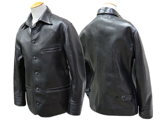��FINE CREEK LEATHERS/�ե����󥯥꡼���쥶�����ۡ�30's Leather Car Coat��KEY LOCK��/30's�쥶�����������ȡɥ������å��ɡ�(FCCO002)