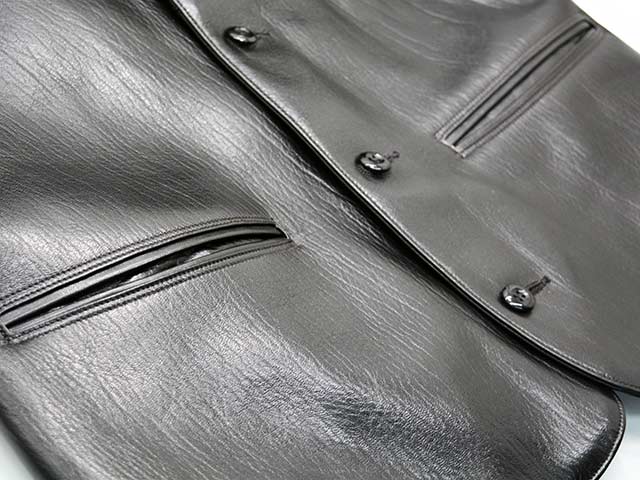 ��FINE CREEK LEATHERS/�ե����󥯥꡼���쥶�����ۡ�30's Leather Car Coat��KEY LOCK��/30's�쥶�����������ȡɥ������å��ɡ�(FCCO002)