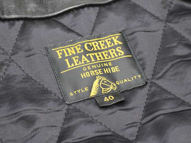 ��FINE CREEK LEATHERS/�ե����󥯥꡼���쥶�����ۡ�Single Riders Jacket��Eric��/���󥰥�饤���������㥱�åȡɥ���å��ɡ�(FCJK017)