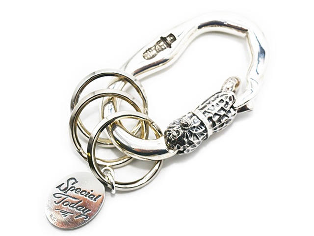 ��Peanuts&Co/�ԡ��ʥåĥ���ѥˡ��ۡ�Bunny Peanuts Carabiner/�Хˡ��ԡ��ʥåĥ���ӥʡ�(Silver925��K10PG)