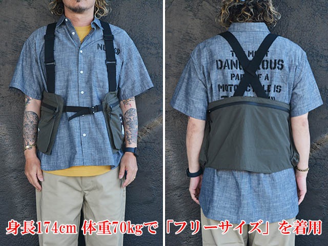 ��SIRANO BROS/����Υ֥�����2024SS��Adventure Vest��Back to Back��/���ɥ٥���㡼�٥��ȡɥХå��ȥ��Хå��ɡ�(SB24-BAG06)