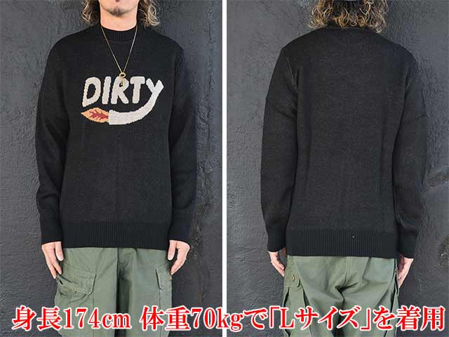 AT-DIRTY/åȥƥ2024AWDirty Fire Knit/ƥե˥åȡ