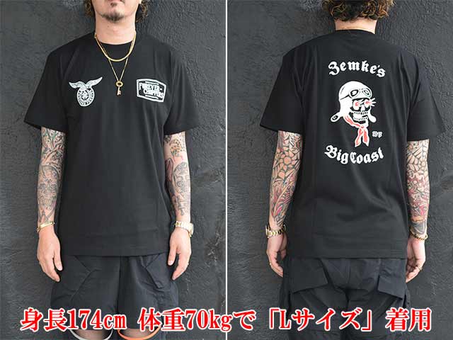 ��3����RED TAiL/��åɥƥ���ۡߡ�ZEMKE'S WHEELS WEAR/���ॱ���ۥ����륺�������ۡ�Cycle S/S Crew Neck Tee��Big Coast��/�������륷�硼�ȥ��꡼�֥��롼�ͥå�Tee�ɥӥå��������ȡɡ�