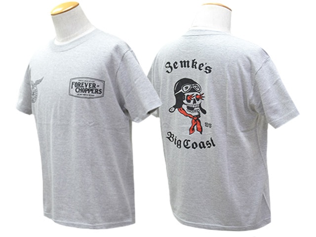 ��3����RED TAiL/��åɥƥ���ۡߡ�ZEMKE'S WHEELS WEAR/���ॱ���ۥ����륺�������ۡ�Cycle S/S Crew Neck Tee��Big Coast��/�������륷�硼�ȥ��꡼�֥��롼�ͥå�Tee�ɥӥå��������ȡɡ�