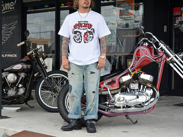 ��4����EVILACT/�����֥륢���ȡۡߡ�WOLF PACK/����եѥå��ۡ�EAWP S/S Tee/EAWP���硼�ȥ��꡼��Tee��