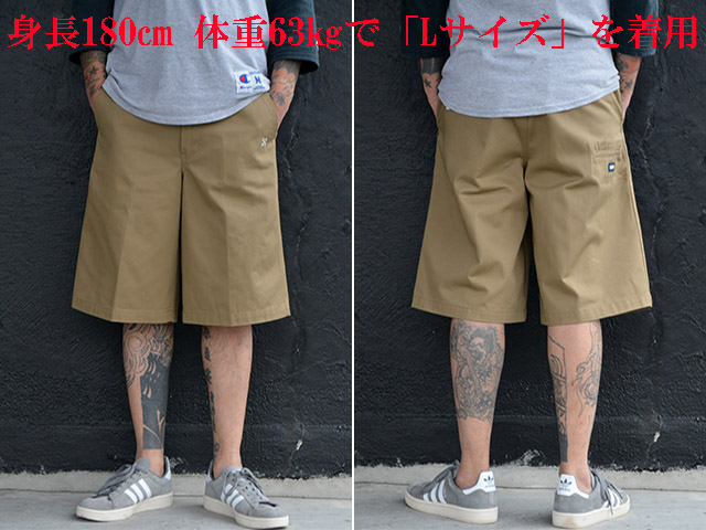 BLUCO/ブルコハーフパンツ Size M ベージュ