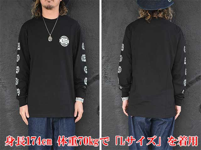 ��3����BLUCO/�֥륳��2025SS��Print L/S Tee��OIL��/�ץ��ȥ��󥰥��꡼��Tee�ɥ�����ɡ�(151-12-007)