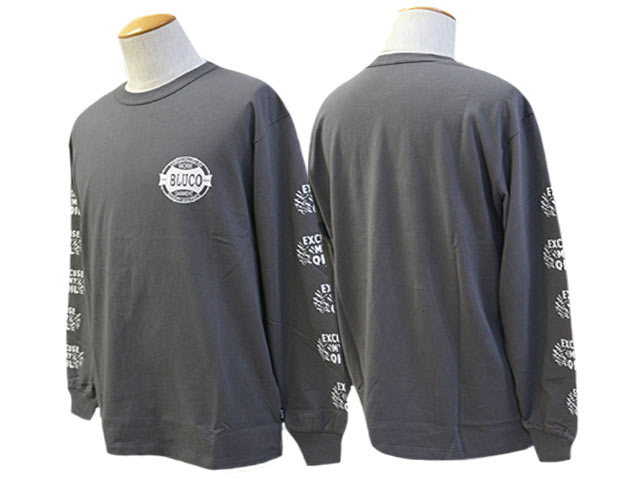 ��3����BLUCO/�֥륳��2025SS��Print L/S Tee��OIL��/�ץ��ȥ��󥰥��꡼��Tee�ɥ�����ɡ�(151-12-007)