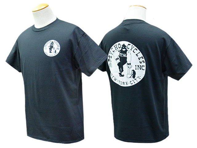 ��PSYCHO CYCLES/�������������륹�ۡ�Printed Crew Neck Tee��Left Chest Axeman��/�ץ��ƥåɥ��롼�ͥå�Tee�ɥ�եȥ������ȥ��å����ޥ�ɡ�