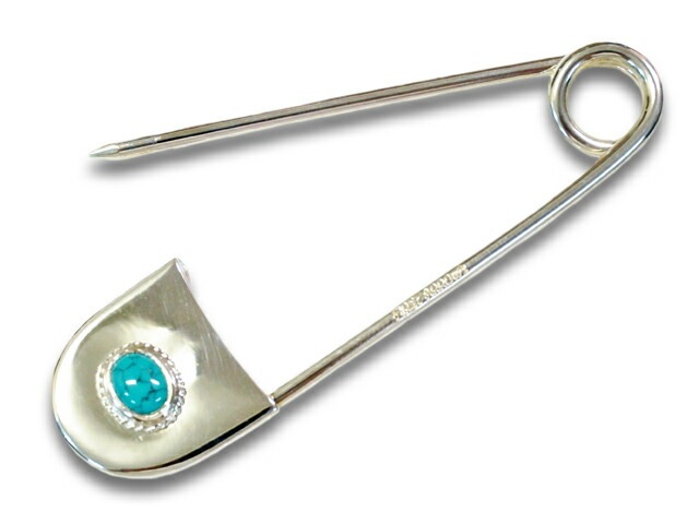 FIRST ARROW's/եȥۡMedium Safety Pins with Turquoise/դߥǥॻեƥԥ󥺡(O-240)