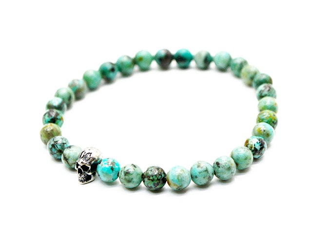 ��MAD CULT/�ޥåɥ���ȡۡ�Fucking BABY Stone Bracelet��African Turquoise��/�ե��å��󥰥٥��ӡ����ȡ���֥쥹��åȡɥ��եꥫ�󥿡��������ɡ�(SB-01)