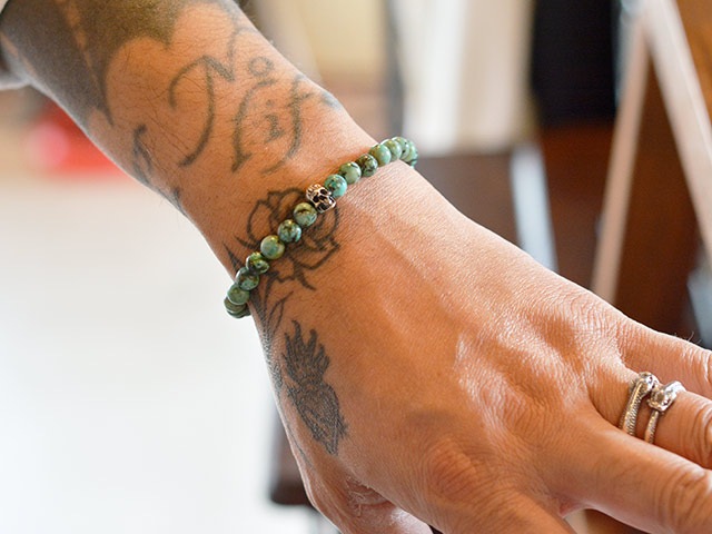 ��MAD CULT/�ޥåɥ���ȡۡ�Fucking BABY Stone Bracelet��African Turquoise��/�ե��å��󥰥٥��ӡ����ȡ���֥쥹��åȡɥ��եꥫ�󥿡��������ɡ�(SB-01)