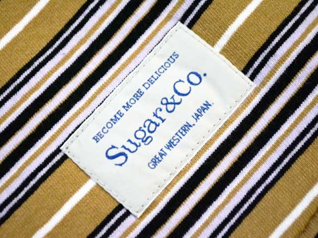(30% OFF)��Sugar��Co./���奬������ɥ�����2022SS��Stripe Drop Tee/���ȥ饤�ץɥ��å�Tee��(SGR-TEE14)(�ǥ˥�/������/����ǥ���/���ᥫ��/�ϡ��졼/�ۥåȥ��å�/�ߥ꥿�꡼/WOLF PACK/����եѥå�)